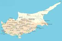Карта курортов Кипра